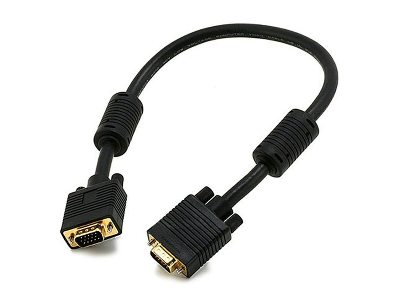  [AUSTRALIA] - Monoprice 1.5ft SVGA Super VGA M/M Monitor Cable w/ ferrites (Gold Plated) 1.5 Feet