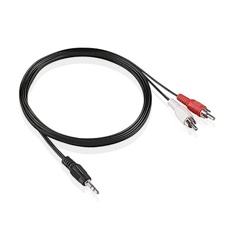 Blacell STEREO MINI 3.5MM TO DUAL RCA AUDIO CABLE / MINI 3.5MM TO TWO RCA PLUG 6FT - LeoForward Australia