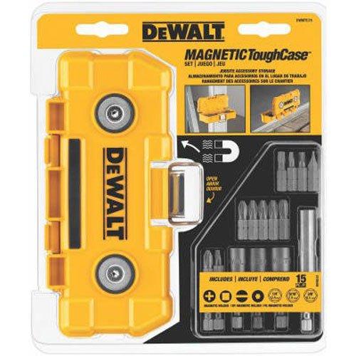  [AUSTRALIA] - DEWALT Impact Driver Bit Set with Magnetic Tough Case, 15-Piece (DWMTC15)