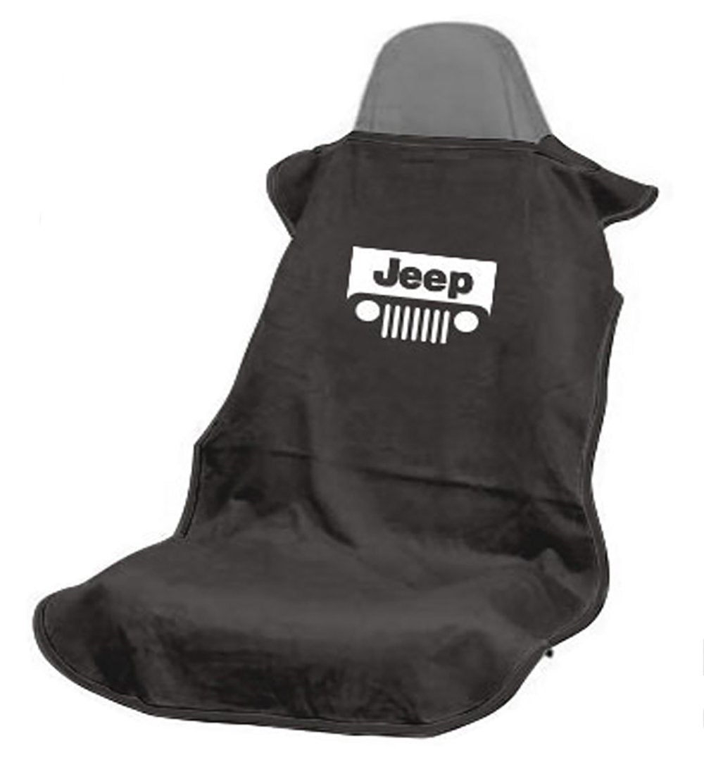  [AUSTRALIA] - Seat Armour SA100JEPGB Black 'Jeep with Grille' Seat Protector Towel