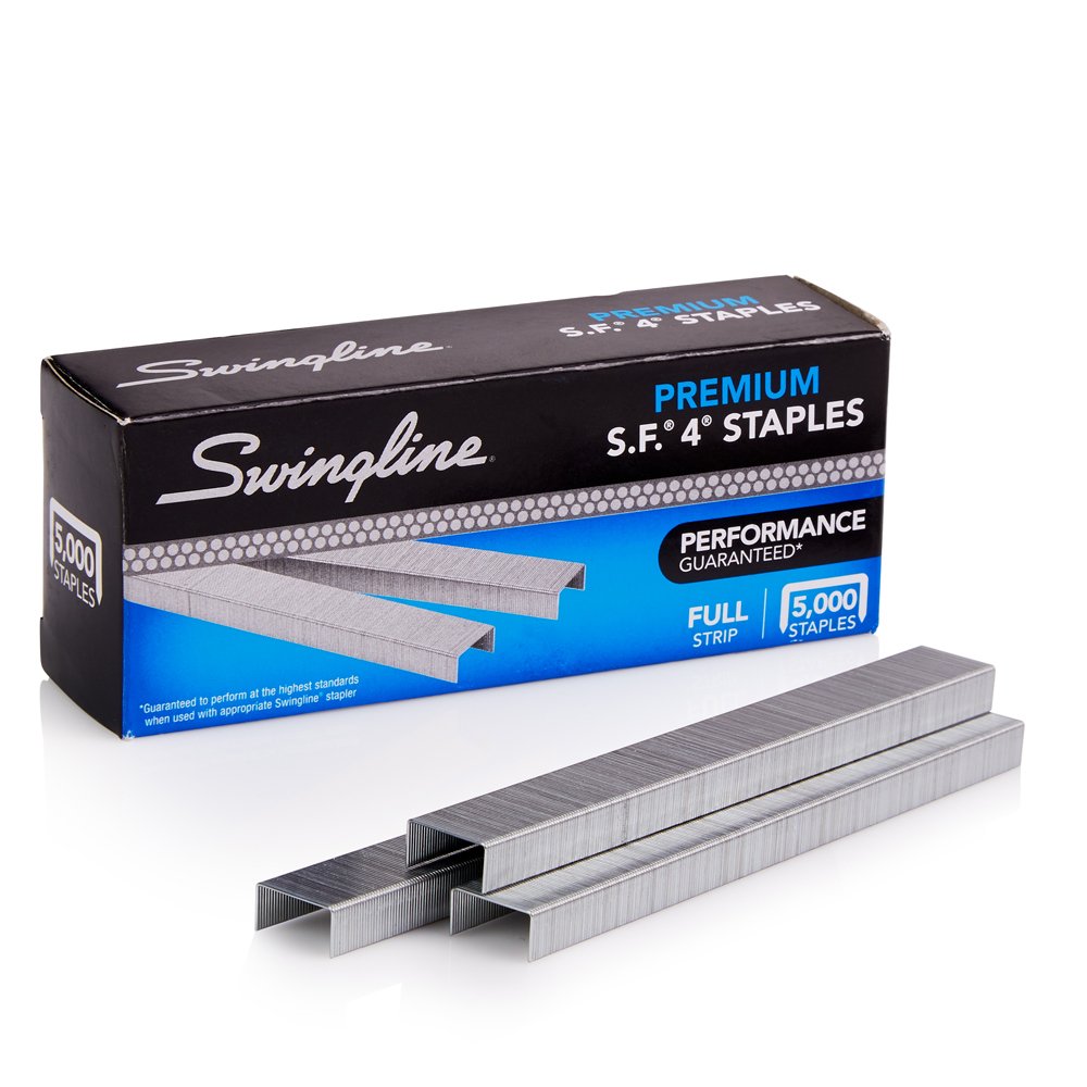  [AUSTRALIA] - Swingline Staples, S.F. 4, Premium, 1/4 Inches Length, 210/Strip, 5000/Box, 1 Pack (35450) 5000 Count (Pack of 1)