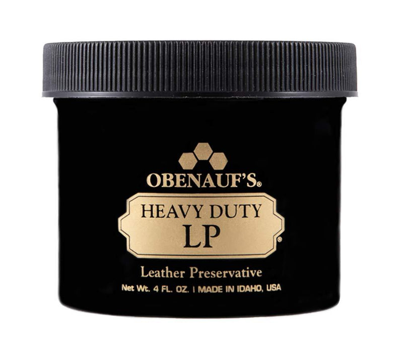  [AUSTRALIA] - Obenauf's Heavy Duty LP Leather Conditioner Natural Oil Beeswax Formula (4oz) 4 Ounces