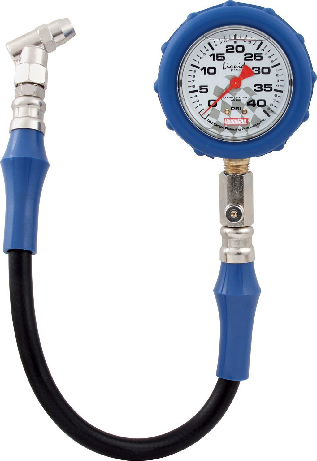  [AUSTRALIA] - QuickCar Racing Products 56-041 Tire Pressure Gauge with Swivel Chuck and Relief Valve