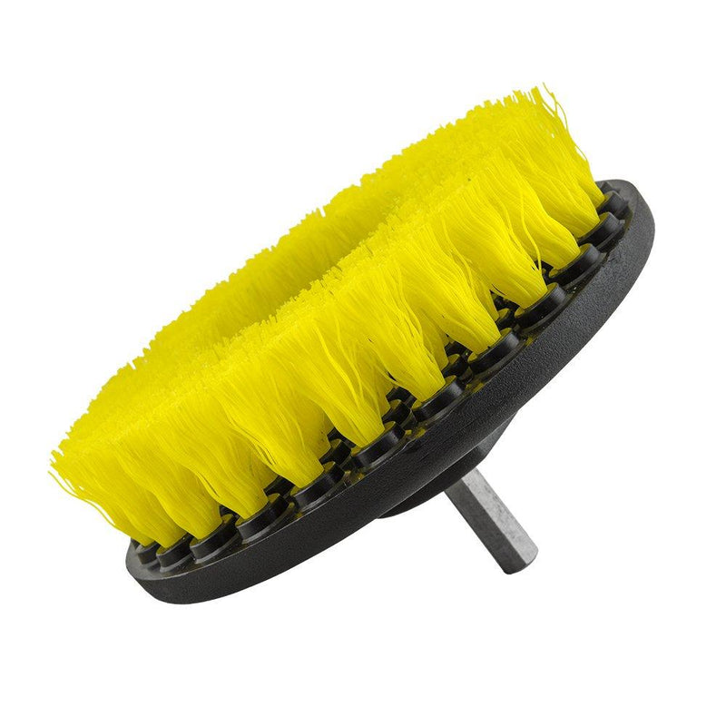  [AUSTRALIA] - Chemical Guys Acc_201_Brush_MD Medium Duty Carpet Brush with Drill Attachment, Yellow