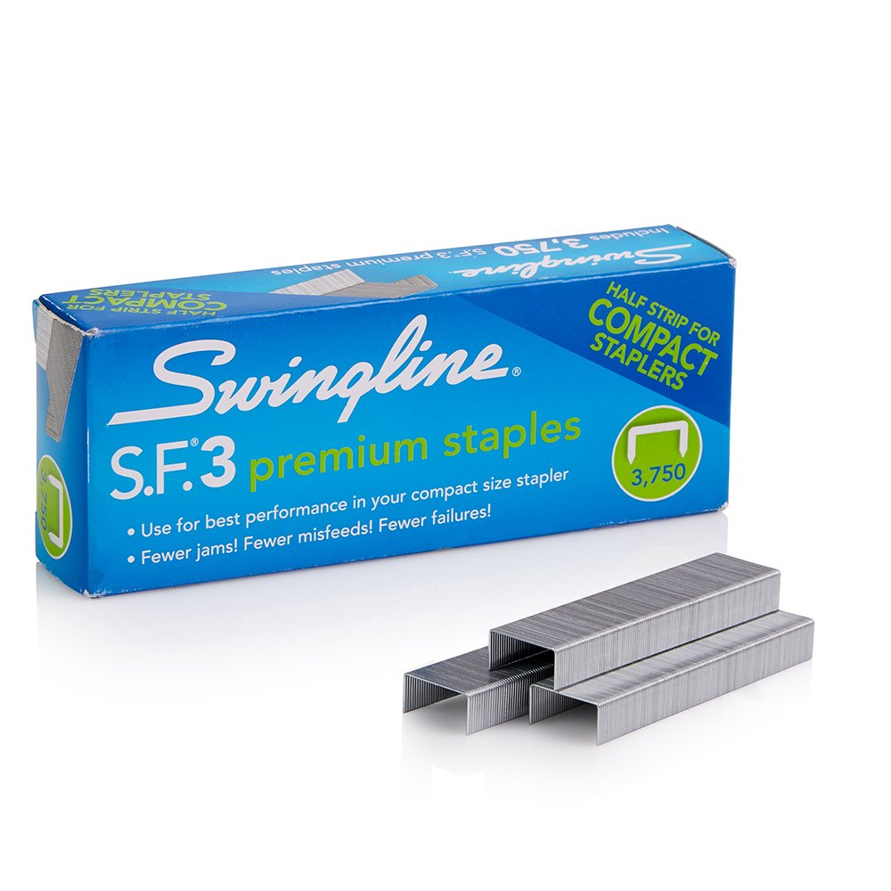  [AUSTRALIA] - Swingline Staples, S.F. 3, Premium, 1/4" Length, Half Strips, 105/Strip, 3750/Box, 1 Box (35442)
