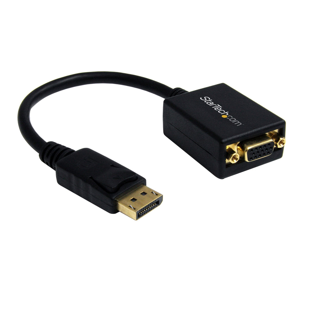 StarTech.com DisplayPort to VGA Adapter - Active DP to VGA Converter - 1080p Video - DisplayPort Certified - DP/DP++ Source to VGA Monitor Cable Adapter Dongle - Latching DP Connector (DP2VGA2) - LeoForward Australia