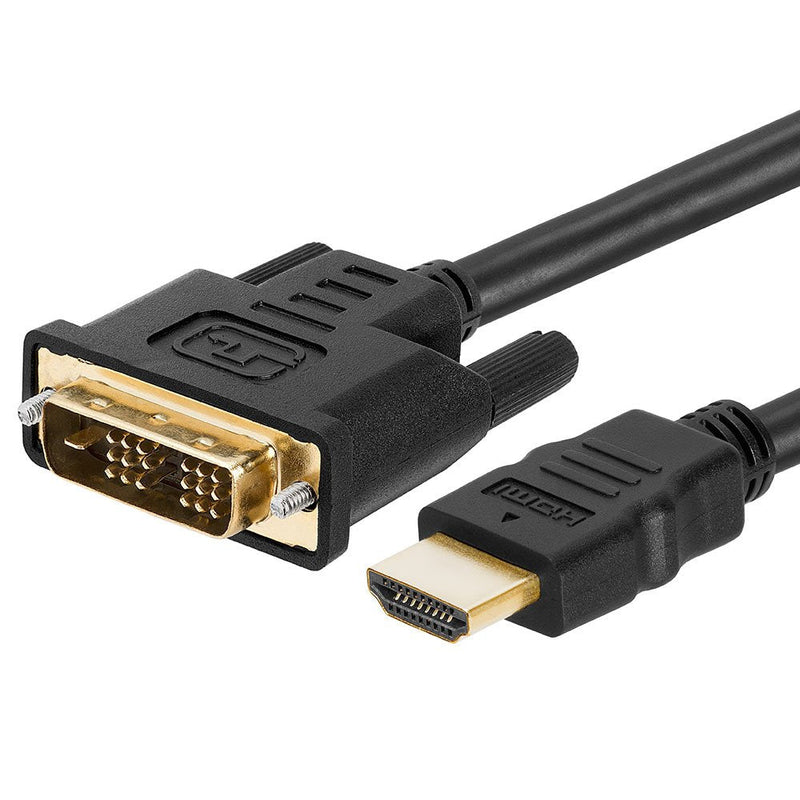  [AUSTRALIA] - CMPLE - HDMI to DVI Adapter Cable Bi Directional High Speed Monitor Cable for PC Laptop HDTV Projector - 3 feet 3FT Black