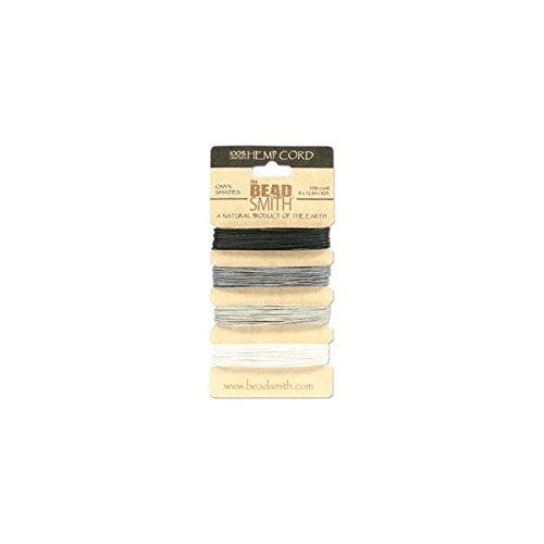  [AUSTRALIA] - Hemp Twine Bead Cord .55mm - Onyx Colors App 42 Feet