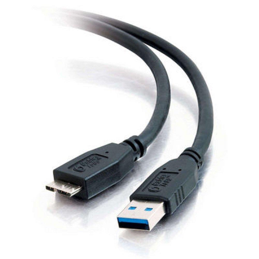 C2G USB Cable, USB 3.0 Cable, USB A to Mirco USB B Cable, 3.28 Feet (1 Meter), Black, Cables to Go 54176 USB A Male to Micro B Male 3.3 Feet - LeoForward Australia