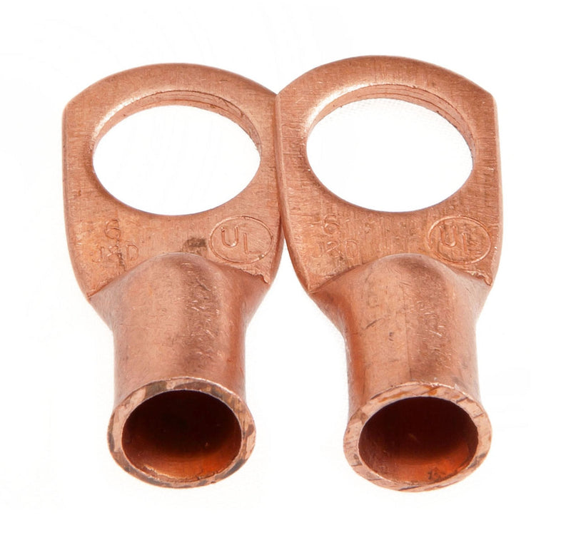  [AUSTRALIA] - Forney 60103 Copper Cable Lugs, Number 6 Cable with 3/8-Inch Stud Size, 2-Pack