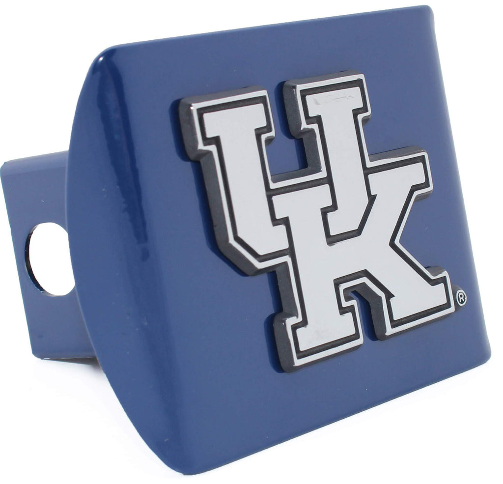  [AUSTRALIA] - University of Kentucky Wildcats "Royal Blue with Chrome UK Emblem" NCAA College Sports Trailer Hitch Cover Fits 2 Inch Auto Car Truck Receiver