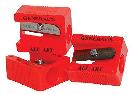 General's Little Red All-Art 1-Hole Pencil Sharpener, Red, Pack of 18 - LeoForward Australia