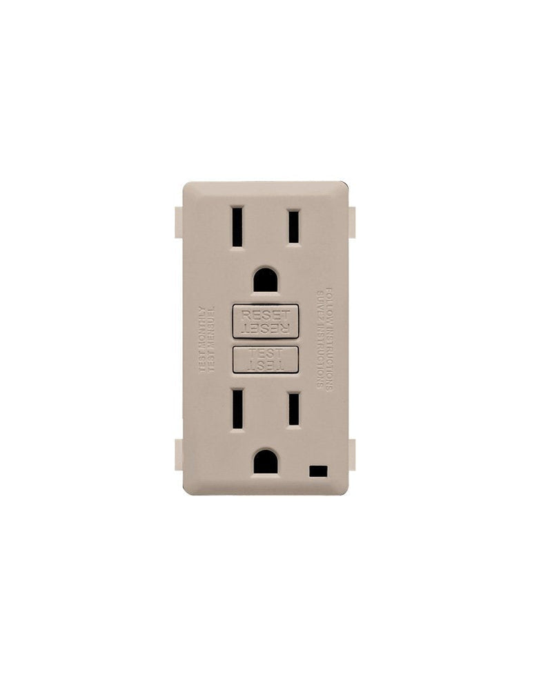  [AUSTRALIA] - Leviton RKG15-CA Renu 15-Amp Tamper Resistant GFCI Color Change Kit Face Cover, Café Latte