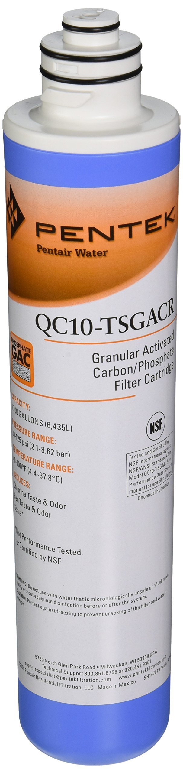 Pentek - 255706-43 QC10-TSGACR Undersink Quick-Change Replacement Filter Cartridge - LeoForward Australia