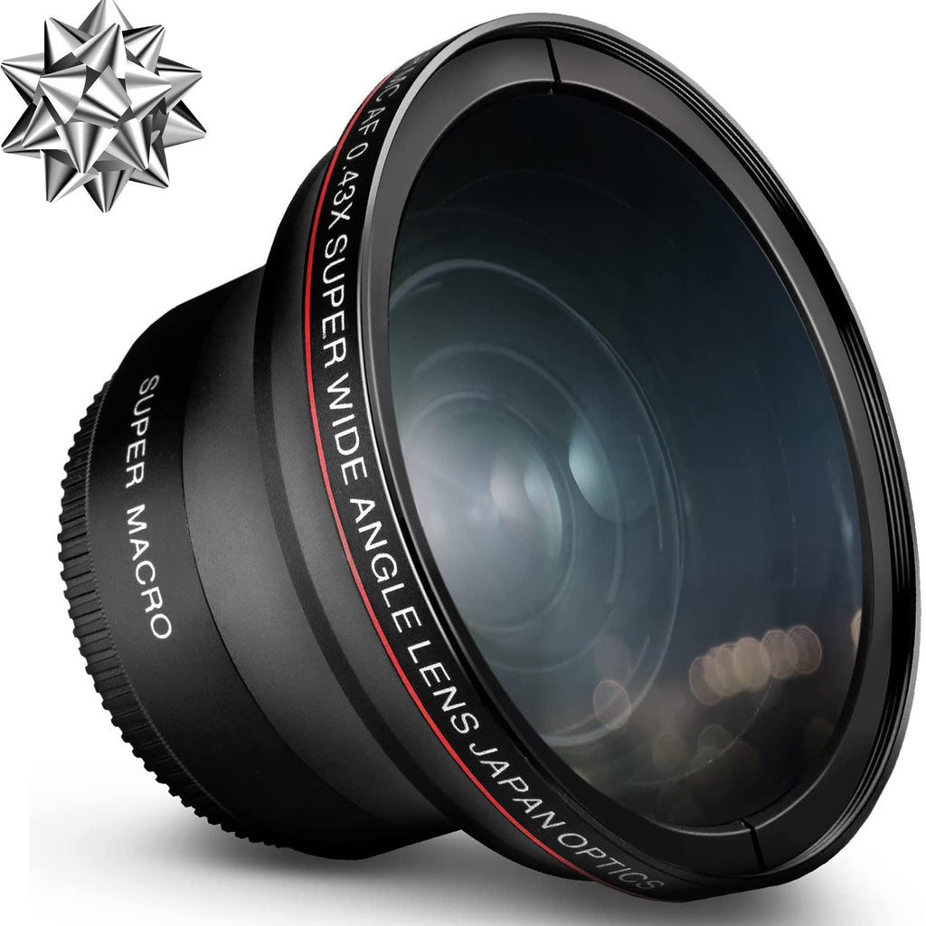  [AUSTRALIA] - 58MM 0.43x Altura Photo Professional HD Wide Angle Lens (w/Macro Portion) for Canon EOS 70D 77D 80D 90D Rebel T8i T7 T7i T6i T6s T6 SL2 SL3 DSLR Cameras 58MM