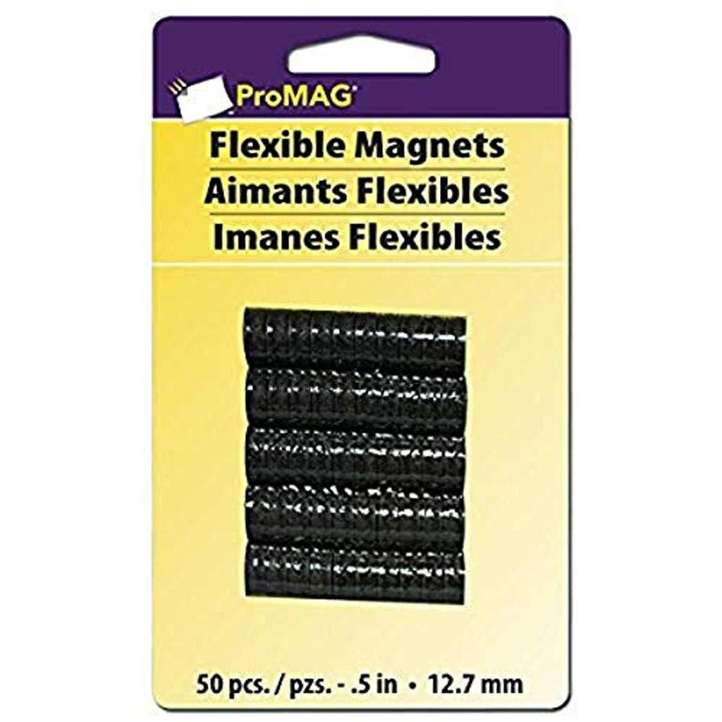 ProMag Flexible Round Magnets, 0.5-Inch, 50-Pack, 457450 1 - LeoForward Australia