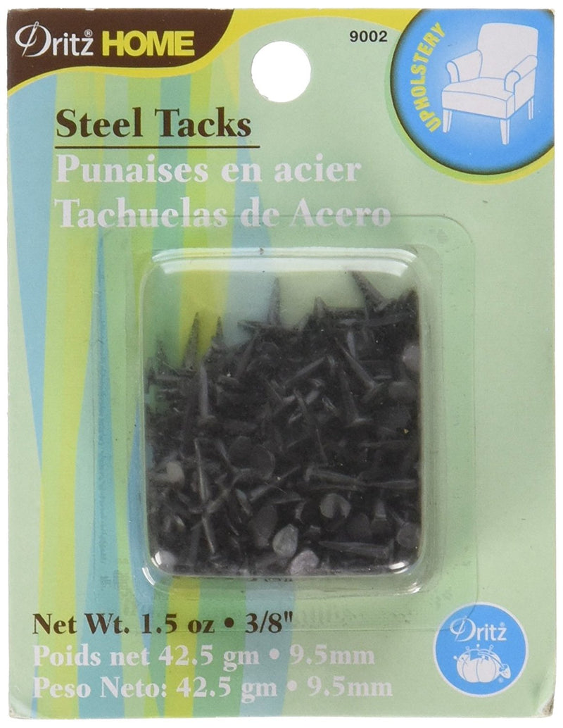  [AUSTRALIA] - Dritz Home 9002 Upholstery Tacks, #3 - (3/8-Inch), Black (1.5-Ounce) #3 - (3/8-Inch)