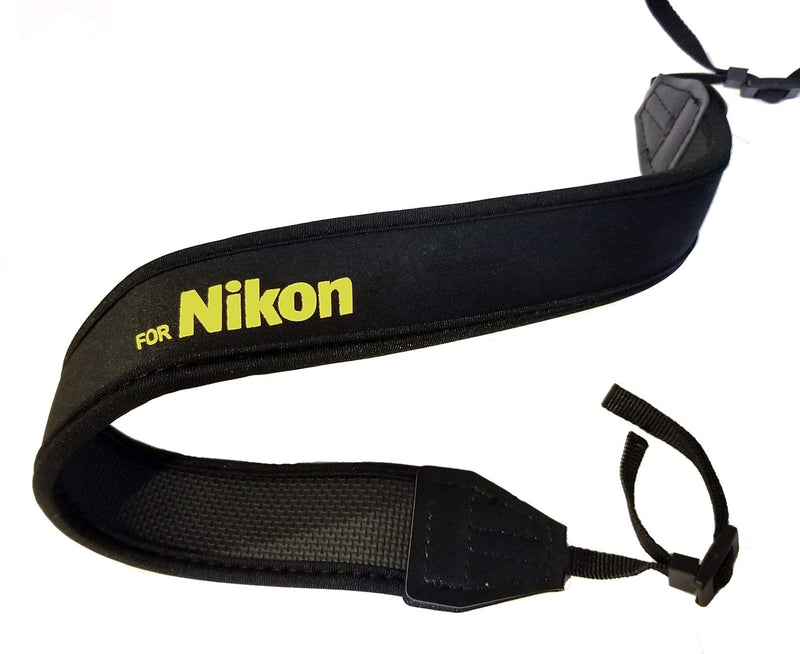  [AUSTRALIA] - Fotasy Professional Neoprene Neck Strap for NIKON Cameras, Camera Neck Strap for Nikon D5 D4 D3 DS850 D810 D800 D750 D7500 D7300 D7200 D7000 D5600 D5500 D5300 D5100 D5000 D3500 D3400