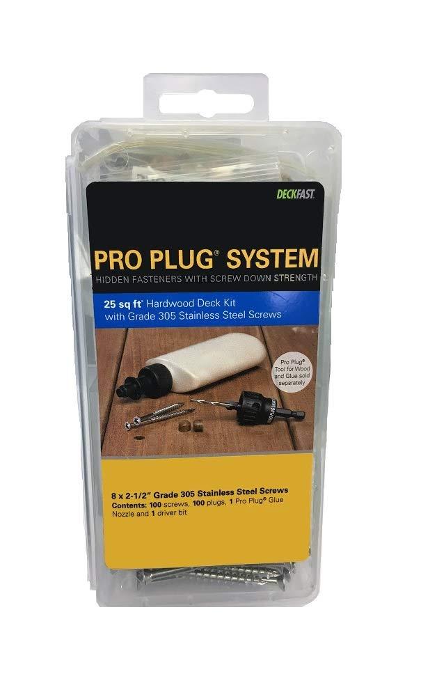Starborn Pro Plug System Wood Deck Kit with 100 Ipe Plugs, 2-1/2" SS Screws, Nozzle and Bit - Pws08133010 1 - LeoForward Australia