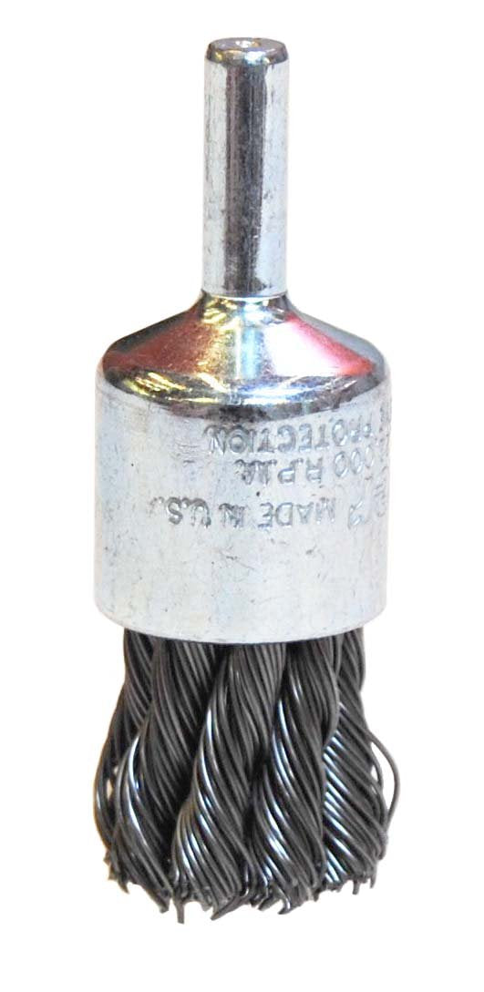  [AUSTRALIA] - Weiler 10026 3/4" Knot Wire End Brush, .020" Steel Fill, Made in the USA 0.020 Wire Size