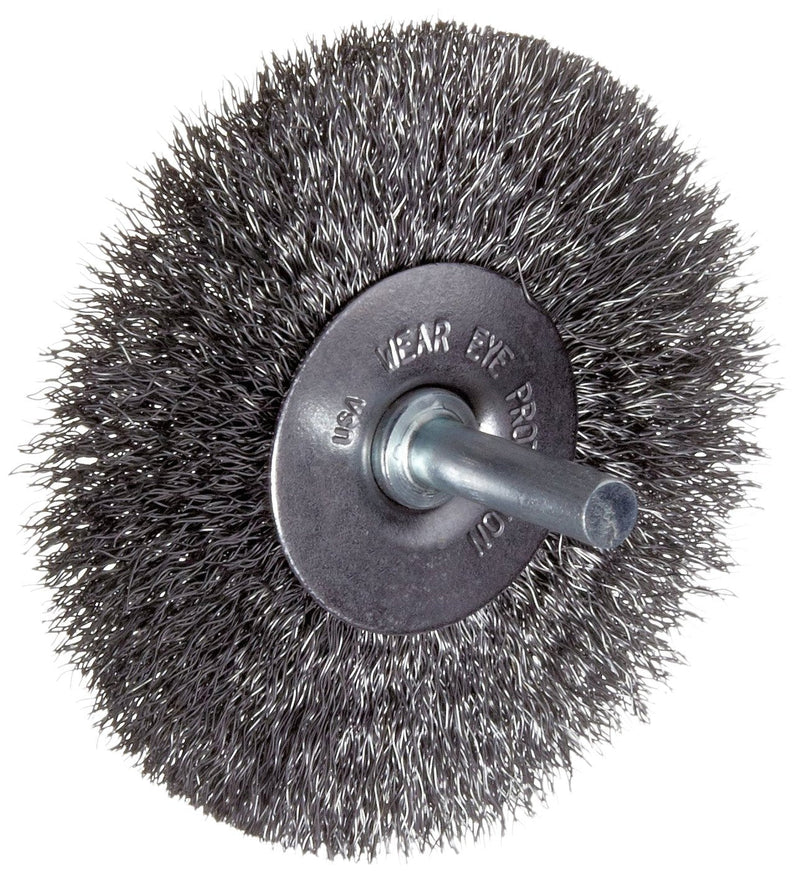  [AUSTRALIA] - Weiler 36011 Vortec Pro, 3" Diameter, 0.014" Wire Size, Carbon Steel Bristles, Crimped Wire Wheel Brush 3 Inches N/A Inches 13/16 Inches 0.012 Inches Round Shank 20000 RPM Weiler 36011 1