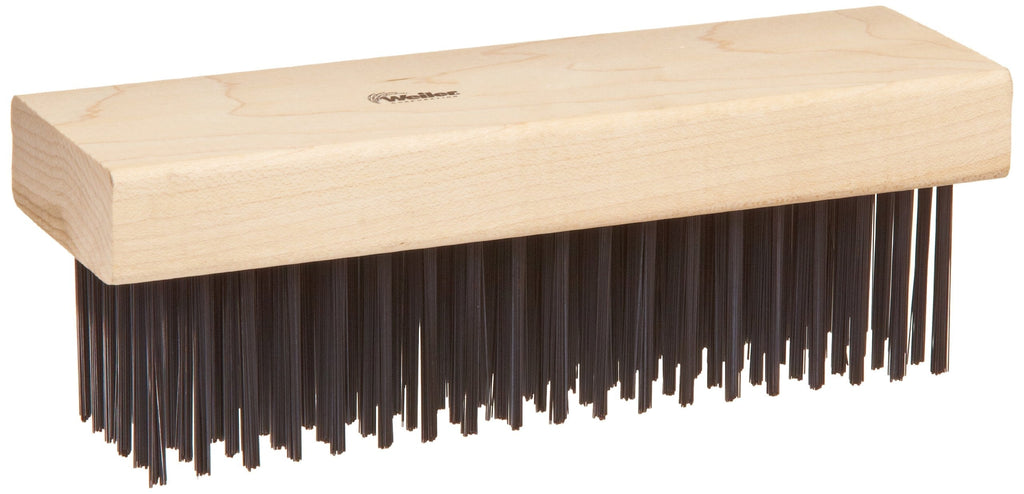  [AUSTRALIA] - Weiler 44067 0.014" Wire Size, 7-1/4" X 2-1/4" Block Size, 6 X 19 No. Of Rows, Flat Face Fill, Block Type Scratch Brush, Made in the USA 1 - Pack