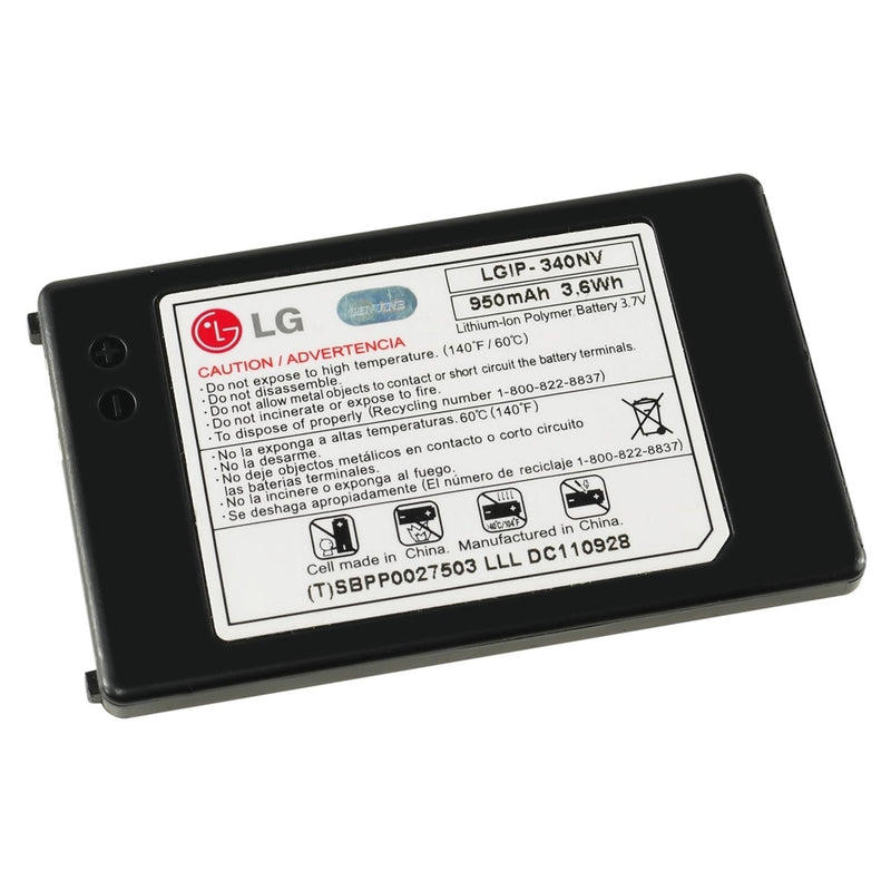 LG LGIP-340NV 950mAh Original OEM Battery for the LG Cosmos VN250 and Octane VN530 - Non-Retail Packaging - Black - LeoForward Australia