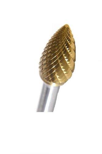 Champion Cutting Tool SG15 Double Cut TiN Coated Carbide Bur - LeoForward Australia