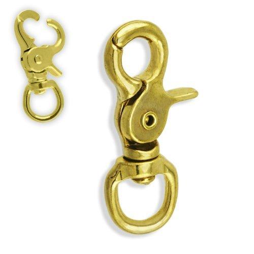 Quality Solid Brass 2-3/4" Trigger Snap Hook 5/8" Swivel Eye - LeoForward Australia
