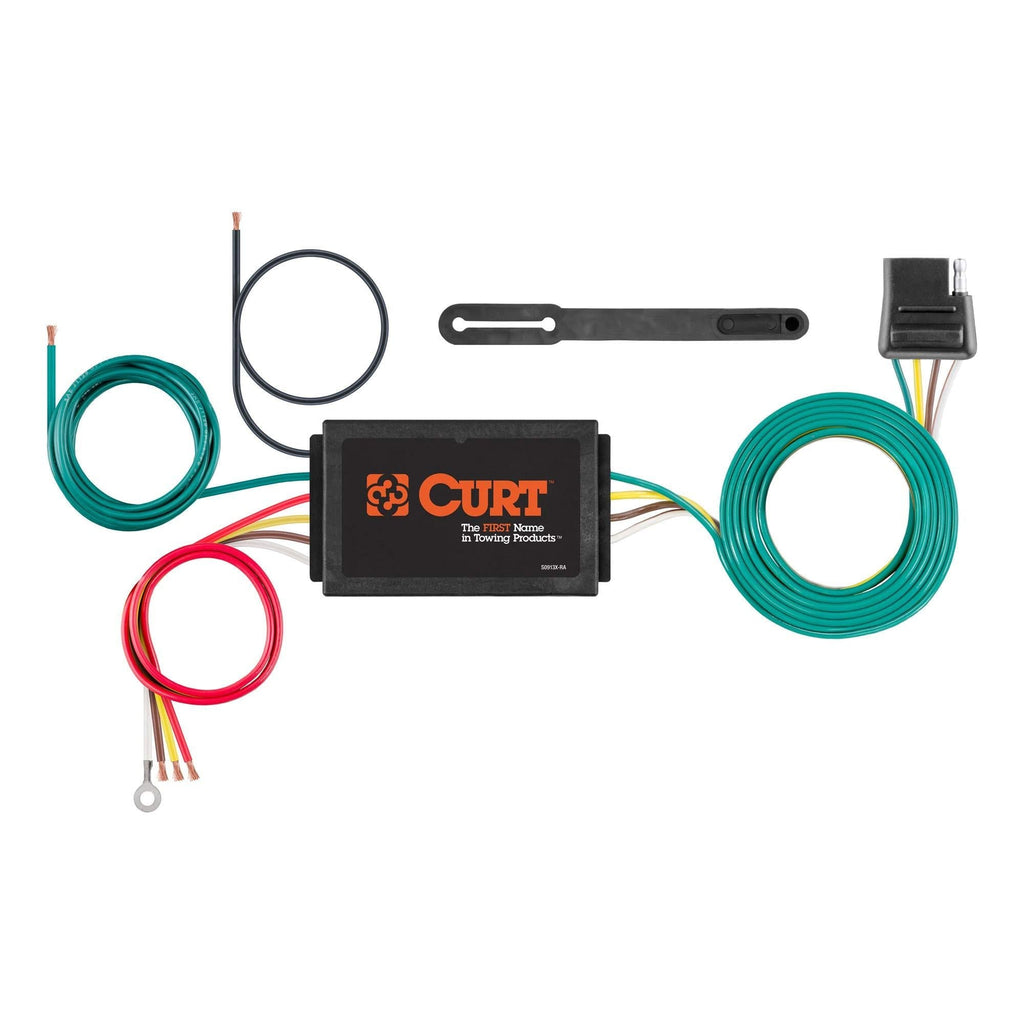  [AUSTRALIA] - CURT 56190 Powered 3-to-2-Wire Splice-in Trailer Tail Light Converter, 4-Pin Wiring Harness