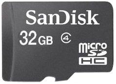  [AUSTRALIA] - Sandisk 32GB MicroSDHC Class 4  Memory Card & MicroSDHC Card Reader (Bulk)