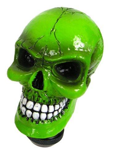  [AUSTRALIA] - Custom Accessories 23179 Green Skull Gear Shift Knob