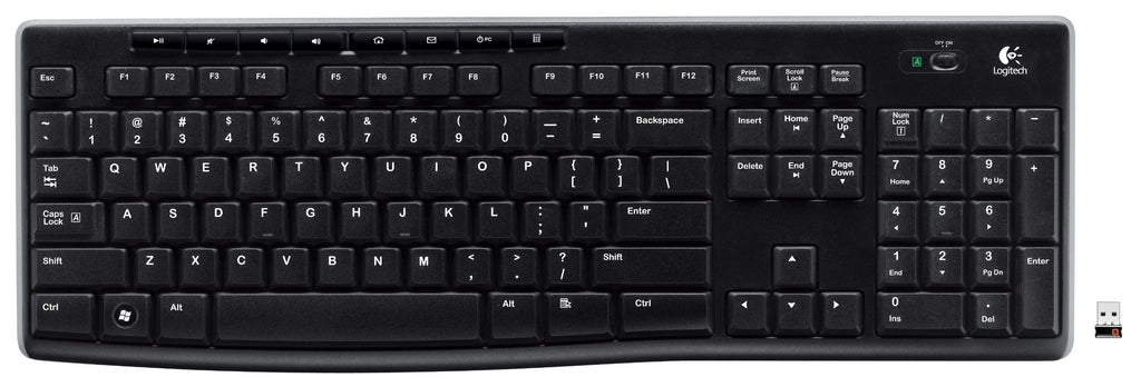 Logitech Wireless Keyboard K270 with Long-Range Wireless - LeoForward Australia