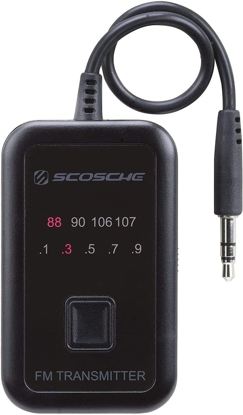 SCOSCHE FMT4R FM Transmitter with 20 Frequency Selections Portable Black - LeoForward Australia