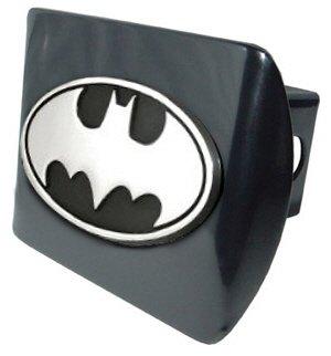  [AUSTRALIA] - Elektroplate Batman Premium Metal Trailer Hitch Cover with Chrome Oval Bat Logo