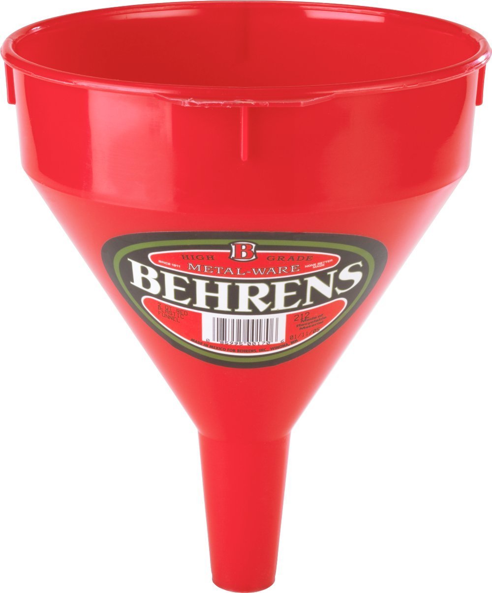  [AUSTRALIA] - Behrens 112 1-Pint Red Plastic Funnel