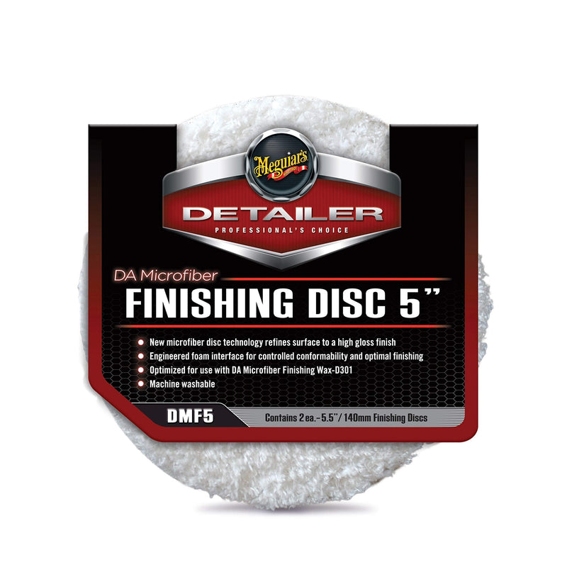  [AUSTRALIA] - Meguiar's DMF5 DA 5" Microfiber Finishing Disc, 2 Pack