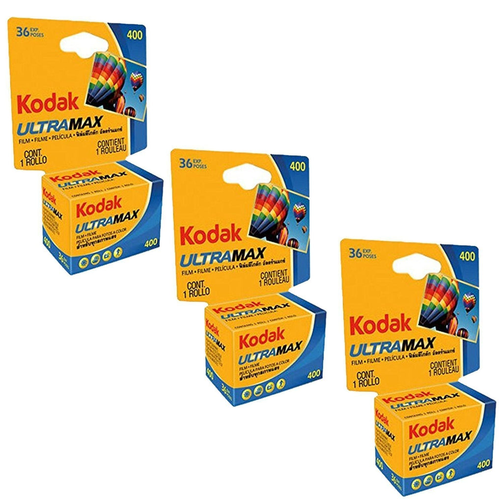  [AUSTRALIA] - Kodak Ultramax 400 Color Print Film 36 Exp. 35mm DX 400 135-36 (108 Pics) (Pack of 3), Basic