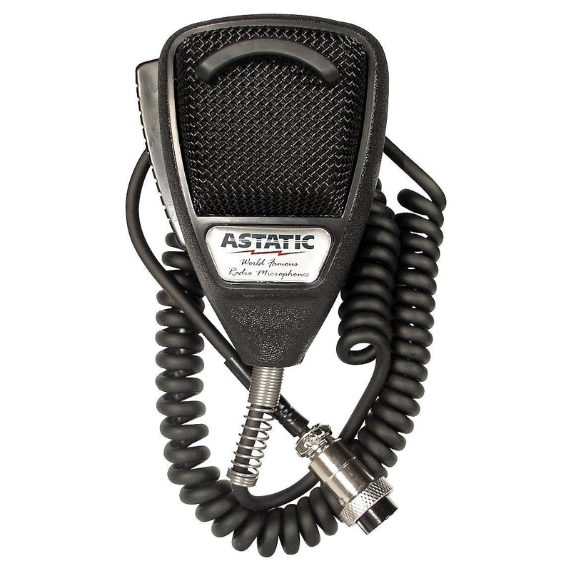  [AUSTRALIA] - Astatic 302-636LB1 Black Noise Cancelling 4 Pin CB Microphone (Bulk)
