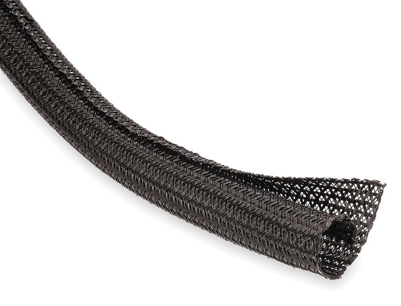  [AUSTRALIA] - Techflex F6N0.25BK Flexo F6 General Purpose 1/4" Braided Cable Sleeve, 100', Black