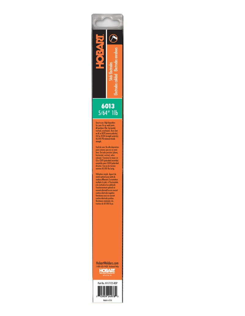  [AUSTRALIA] - Hobart H117125-RDP 6013 Stick Welding Electrode, 5/64-Inch