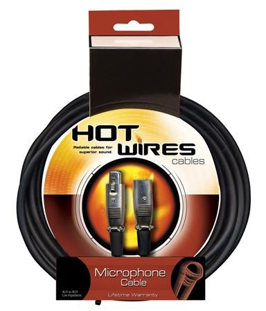  [AUSTRALIA] - On-Stage Hot Wires Economy XLR Microphone Cable, 20 Feet