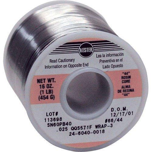 [AUSTRALIA] - Kester 24-6040-0018 Rosin Cored Wire Solder Roll, 44 Activated, 0.025" Diameter