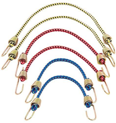  [AUSTRALIA] - Keeper 06054 Assorted Mini Bungee Cords, 6 Piece