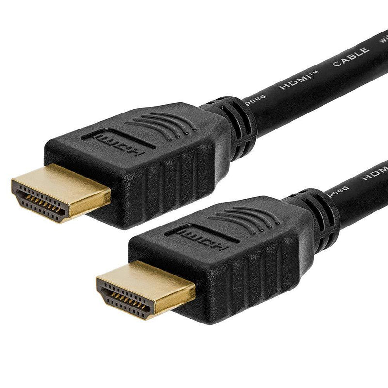 Cmple - 28AWG High Speed 18Gbps HDMI Cable 1.5FT HDMI 2.0 Ready - 3D Ethernet/Audio Return Channel - Gold Plated Conne 1.5 Foot Black - LeoForward Australia