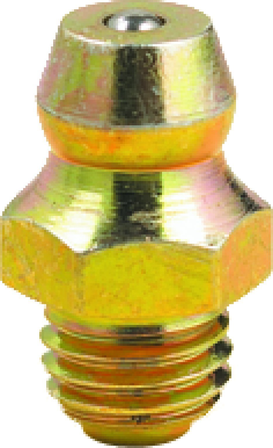 Lumax Gold/Silver LX-3007-5 1/4"-28 Taper Thread (SAE-LT) Straight 0.54" Long Grease Fitting, (Pack of 5). Used on Most auto Vehicles and Industrial Equipment, 5 Pack - LeoForward Australia