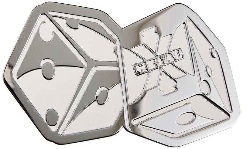  [AUSTRALIA] - T-Rex 6701012 X-Metal"The Hustler" Dice Chrome Stainless Steel Grille Badge