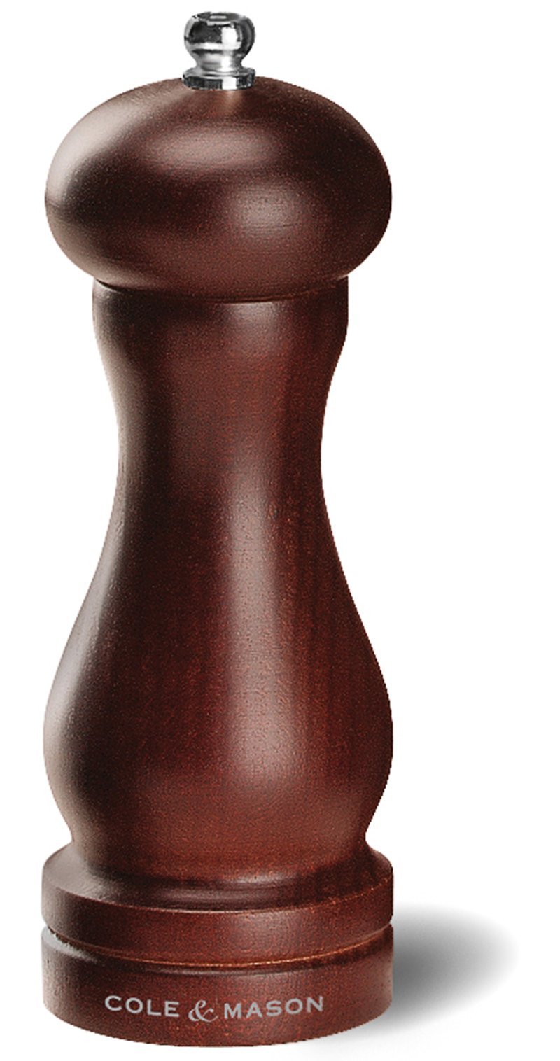  [AUSTRALIA] - COLE & MASON Capstan Wood Pepper Grinder - Wooden Mill Includes Precision Mechanism, 6.5 inch 6.5- Inch