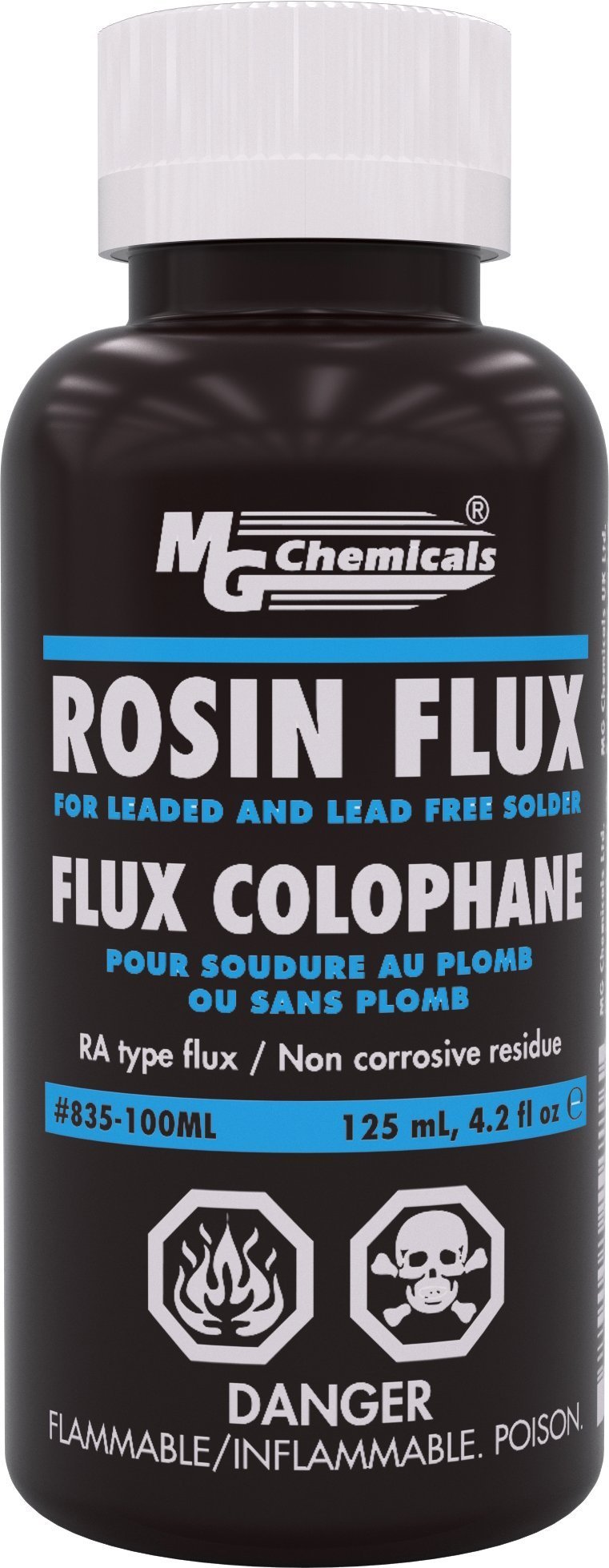  [AUSTRALIA] - MG Chemicals Liquid Rosin Flux, for Leaded and Lead Free Solder, 125 ml Bottle