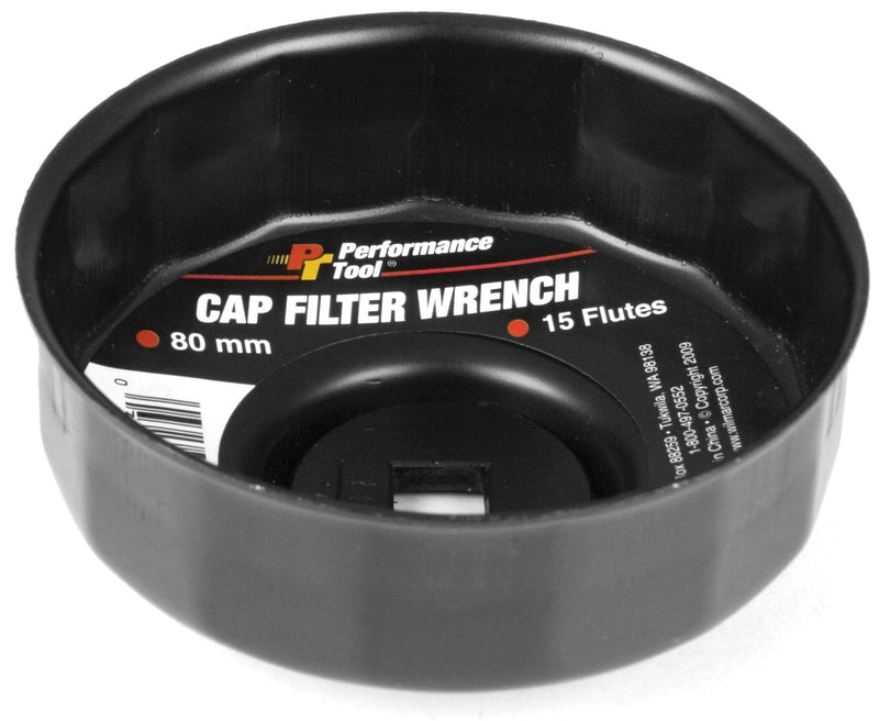  [AUSTRALIA] - Performance Tool W54111 80mm 15 Flutes Bulk Filter Wrench